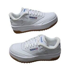 Reebok Club C Extra Shoes Mens 5 Womens Size 6.5 White Gum Platform Sneakers